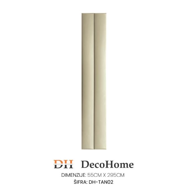 Slika Plišani zidni panel BAGUETTE DH-TAN2 550*2950*55