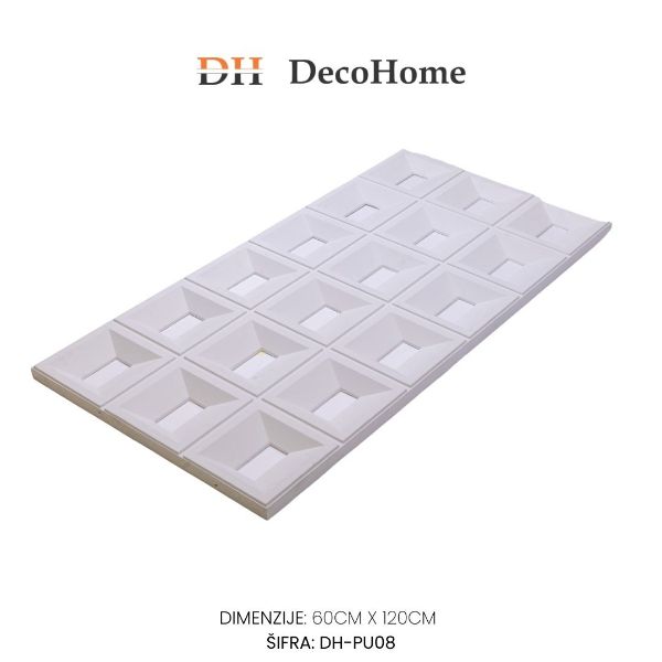 Slika Zidni panel  bela DH-PU08 1200*600*30