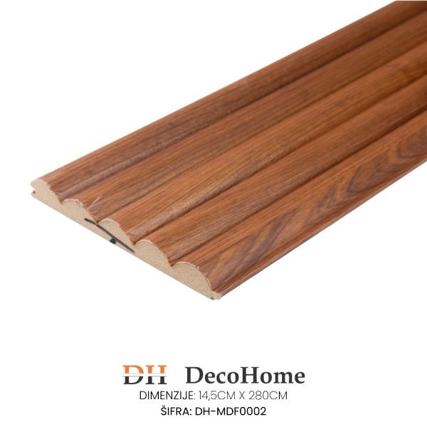Slika Zidne lajsne letvice DH-MDF0002 145*2800*15