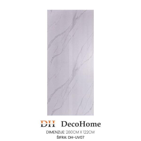 Slika DH-UV07 - PVC zidni panel Fluted mermer 1170*2800*3,6