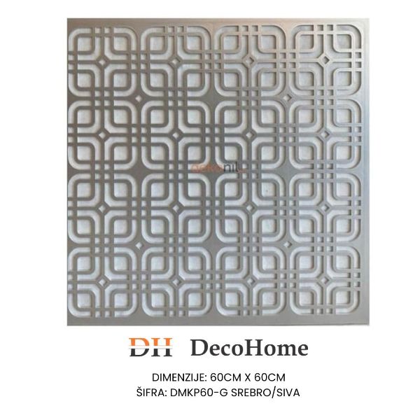 Slika Plafonski panel DMKP60-G (Srebrni) 600*600