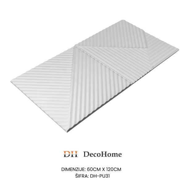 Slika Zidni panel beli DH-PU31 1200*600*23