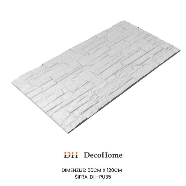 Slika Zidni panel beli DH-PU35 1200*600*25