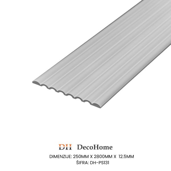 Slika Zidna dekorativna lajsna bela DH-PS131 250*12,5*2800
