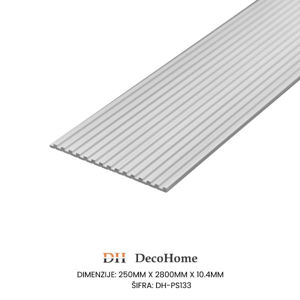 Slika Zidna dekorativna lajsna bela DH-PS133 250*10,4*2800