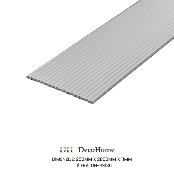 Slika Zidna dekorativna lajsna bela DH-PS136 250*11*2800
