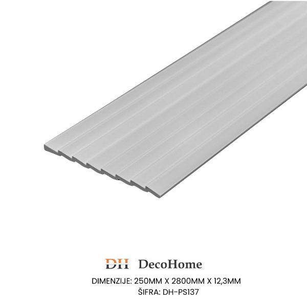 Slika Zidna dekorativna lajsna bela DH-PS137 250*12,3*2800
