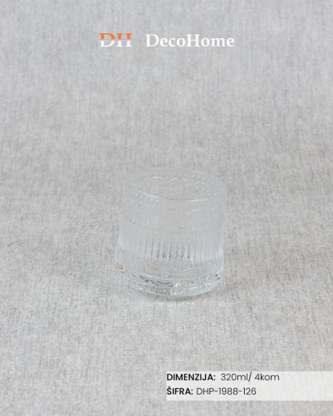 Slika Staklene čaše 320ml / 4kom - DHP-1988-126