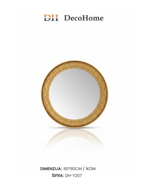 Slika Zidno ogledalo okruglo 80*80cm / 1kom - DH-Y257
