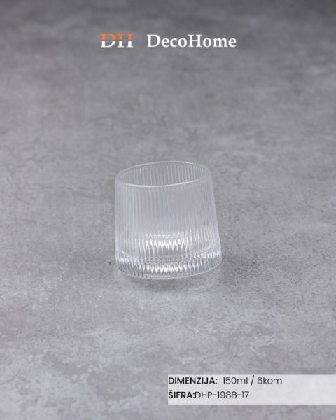 Slika Staklene čaše 150ml / 6kom - DHP-1988-17
