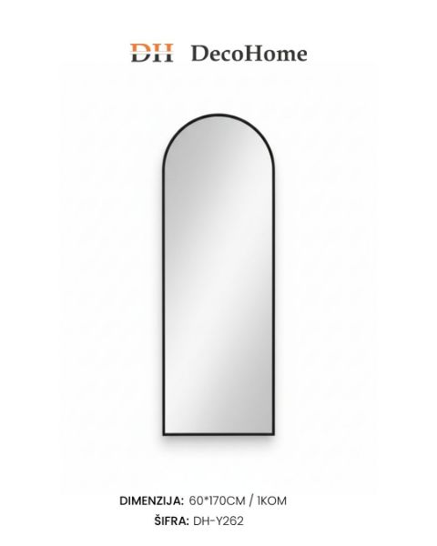 Slika Zidno ogledalo crni ram 60*170cm / 1kom - DH-Y262