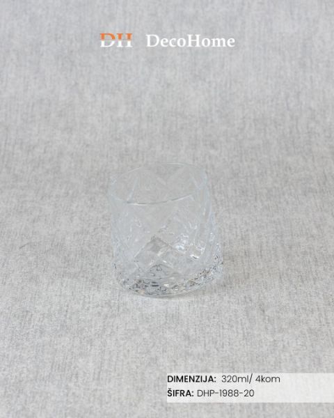 Slika Staklene čaše 320ml / 4kom - DHP-1988-20