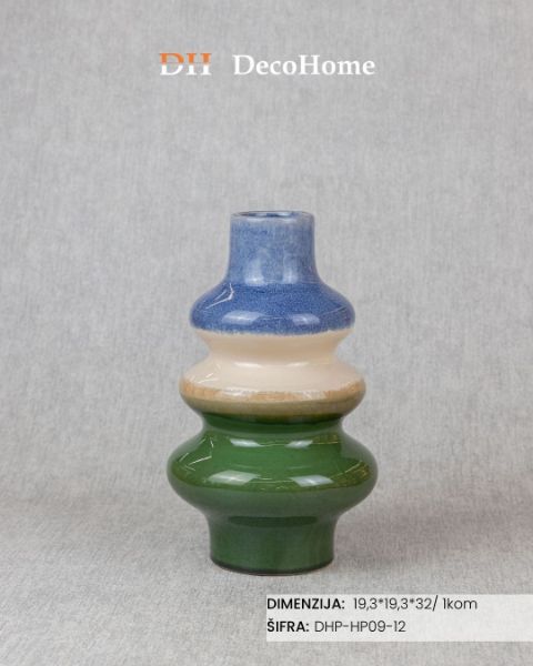 Slika Keramička vaza 19.3*19.3*32cm / 1kom - DHP-HP09-12