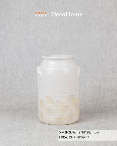 Slika Keramička vaza 19*18*28cm / 1kom - DHP-HP09-17