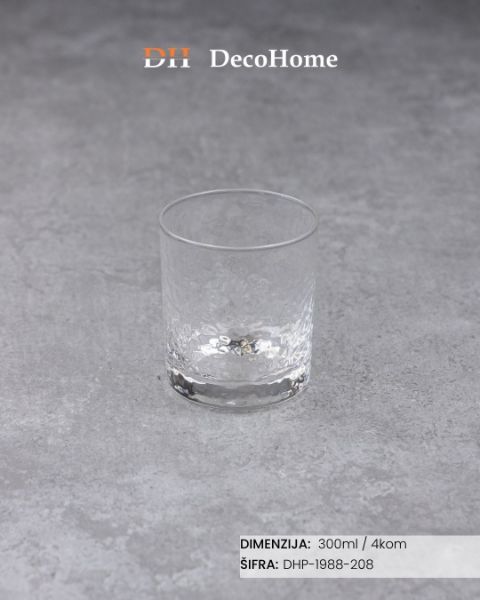 Picture of Staklene čaše 300ml / 4kom - DHP-1988-208