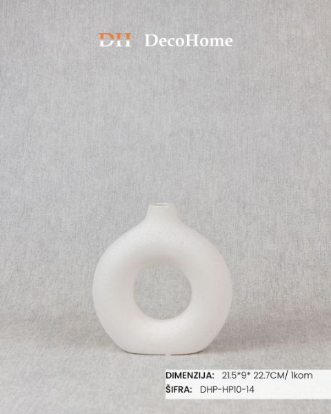 Slika Keramička vaza 21.5*9*22.7cm / 1kom - DHP-HP10-14
