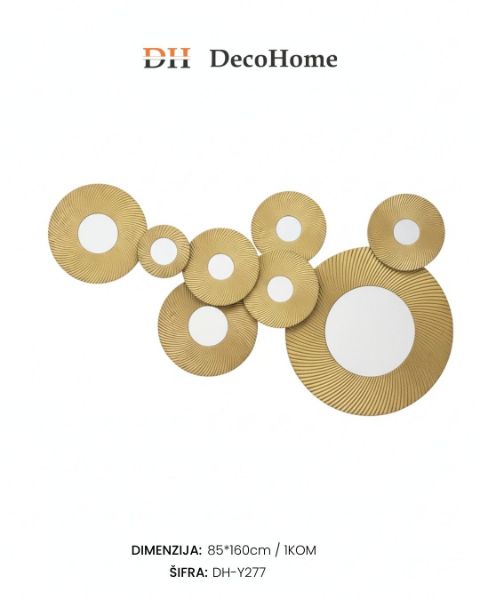 Slika Zidna kompozicija zlatna 85*160cm / 1kom - DH-Y277
