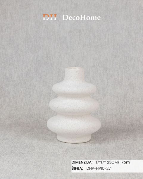 Slika Keramička vaza 17*17*23cm / 1kom - DHP-HP10-27