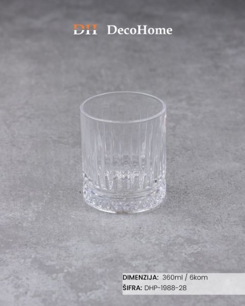 Picture of Staklene čaše 360ml / 6kom - DHP-1988-28