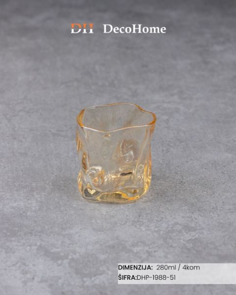 Slika Staklene čaše 280ml / 4kom - DHP-1988-51