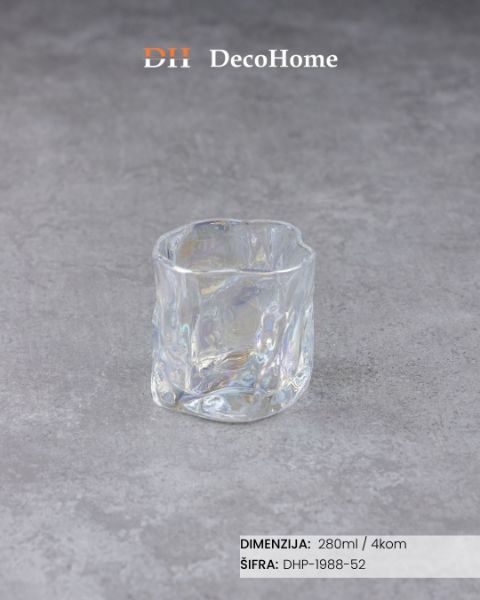 Slika Staklene čaše 280ml / 4kom - DHP-1988-52