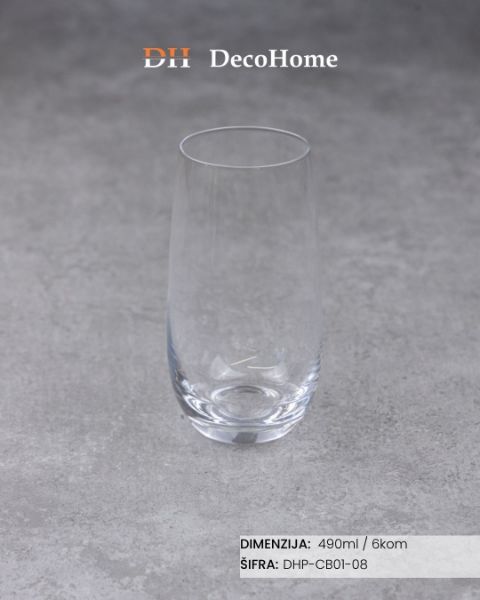 Picture of Staklene čaše 490ml / 6kom - DHP-CB01-08