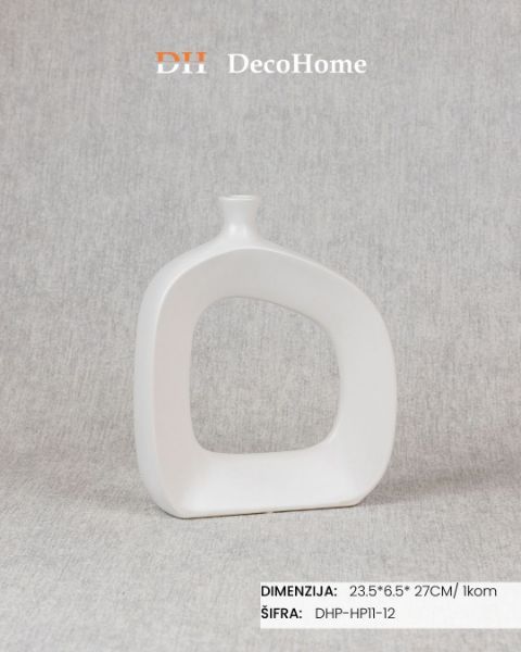 Slika Keramička vaza braon 23,5*6,5*27cm / 1kom - DHP-HP11-12