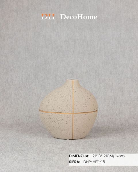 Slika Keramička vaza 21*13*21cm / 1kom - DHP-HP11-15