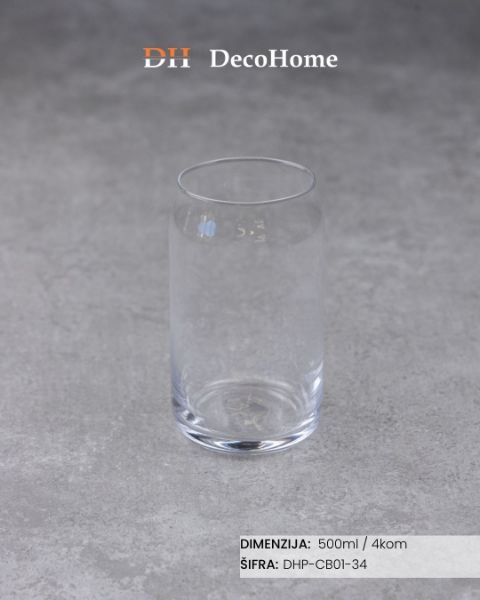 Picture of Skalene čaše 500ml / 4kom - DHP-CB01-34