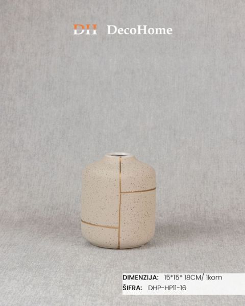 Slika Keramička vaza 15*15*18cm / 1kom - DHP-HP11-16
