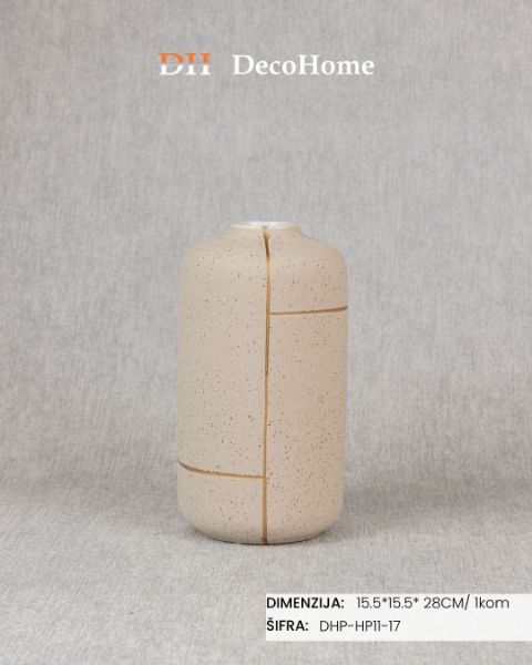 Slika Keramička vaza 15.5*15.5*28cm / 1kom - DHP-HP11-17