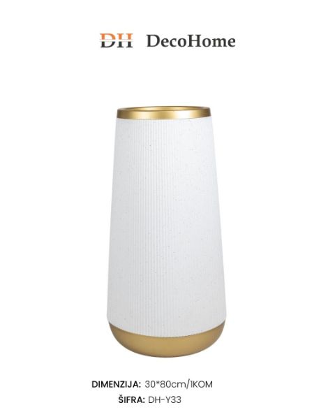 Slika Saksija PVC sivo-zlatna 30*80cm / 1kom - DH-Y33