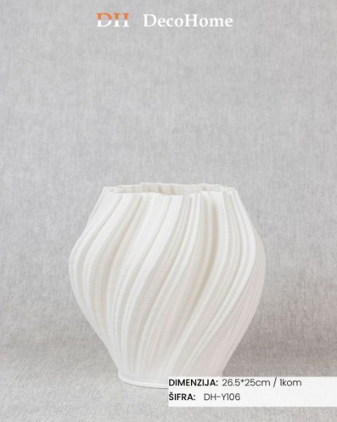 Slika Keramička vaza 26.5*25cm / 1kom - DH-Y106