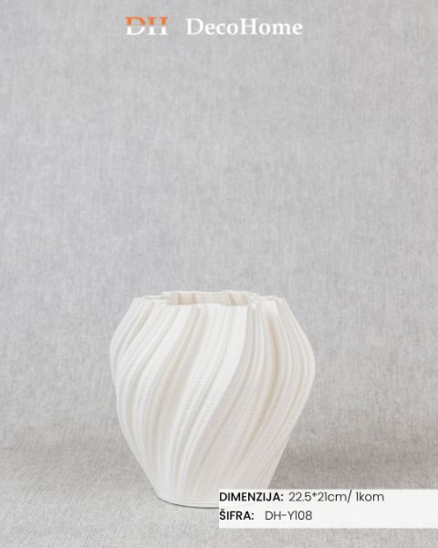 Slika Keramička vaza 22.5*21cm / 1kom - DH-Y108