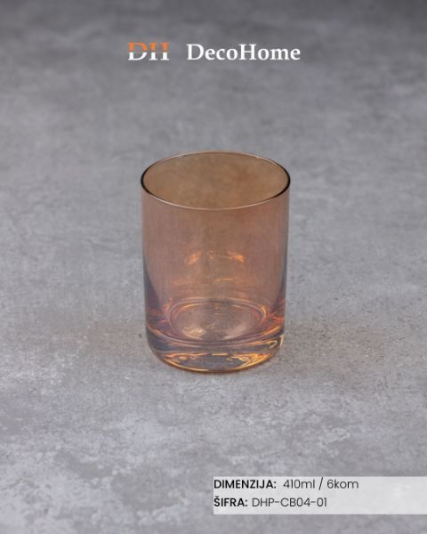 Slika Staklene čaše 410ml / 6kom - DHP-CB04-01