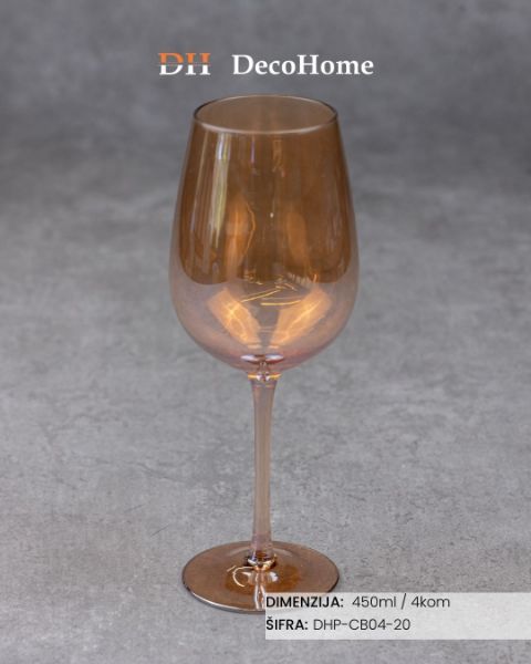 Slika Staklene čaše 450ml / 4kom - DHP-CB04-20
