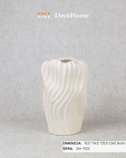 Slika Keramička vaza 15.5*14.5*25.5cm / 1kom - DH-Y122