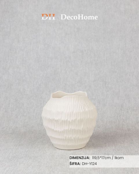 Slika Keramička vaza 19.5*19cm / 1kom - DH-Y124