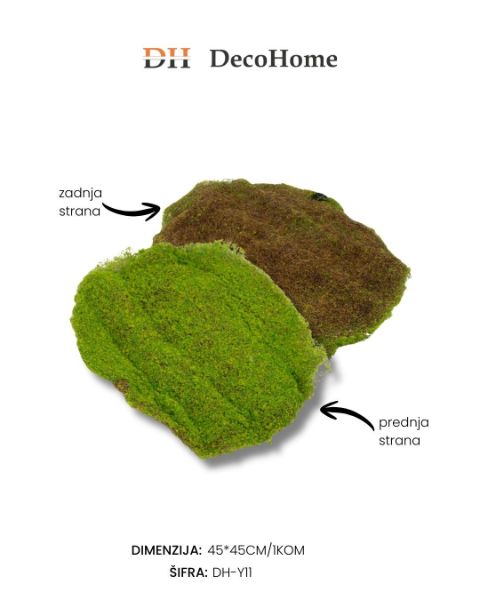 Slika Urkasna veštačka mahovina 45*45cm DH-Y11