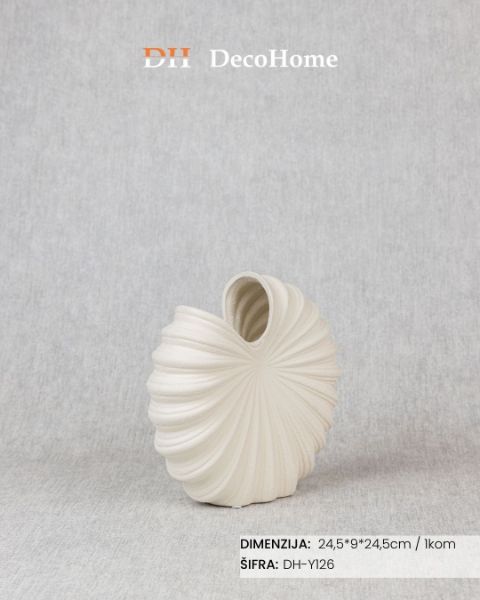Slika Keramička vaza 24.5*9*24.5cm / 1kom - DH-Y126