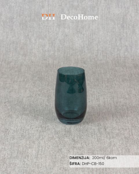 Slika Staklene čaše u bojama 5.1*10.3*6cm / 6kom - DHP-CB-150