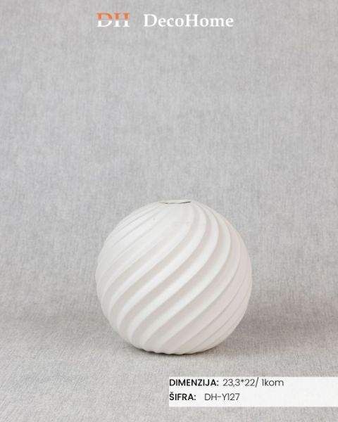 Slika Keramička vaza 23.3*22cm / 1kom - DH-Y127