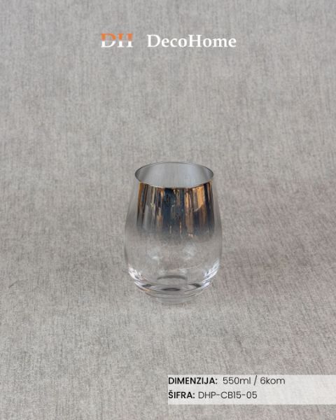 Slika Staklene čaše 550ml / 6kom - DHP-CB15-05