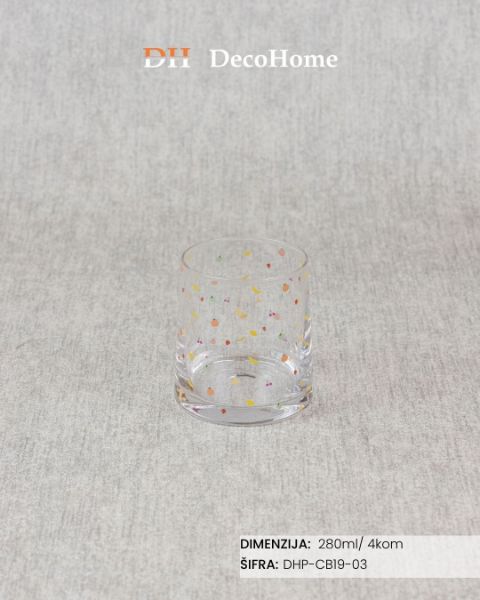 Picture of Staklene čaše 6.8*7.7*8.5cm / 4kom - DHP-CB19-03