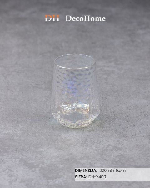 Slika Staklena čaša 320ml / 1kom DH-Y400