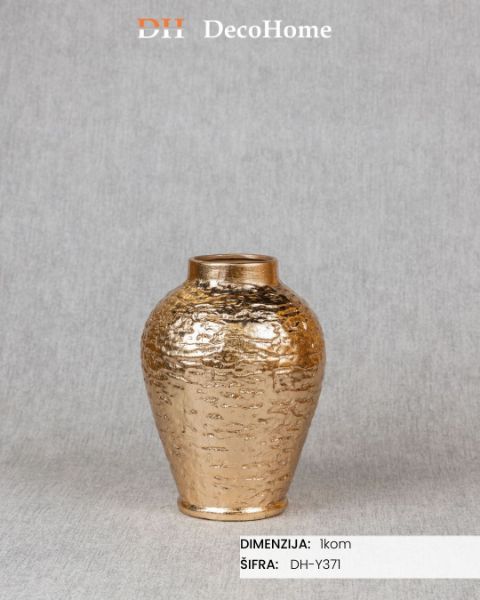 Slika Metalne zlatne vaze / 1kom - DH-Y371