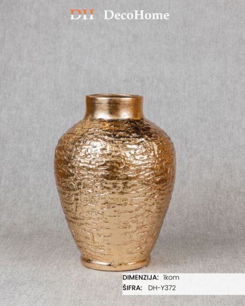 Slika Metalne zlatne vaze / 1kom - DH-Y372