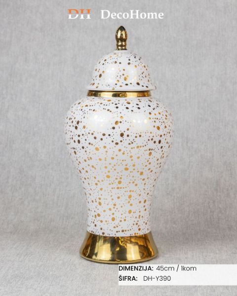 Slika Dekorativna vaza sa poklopcem 45cm / 1kom - DH-Y390