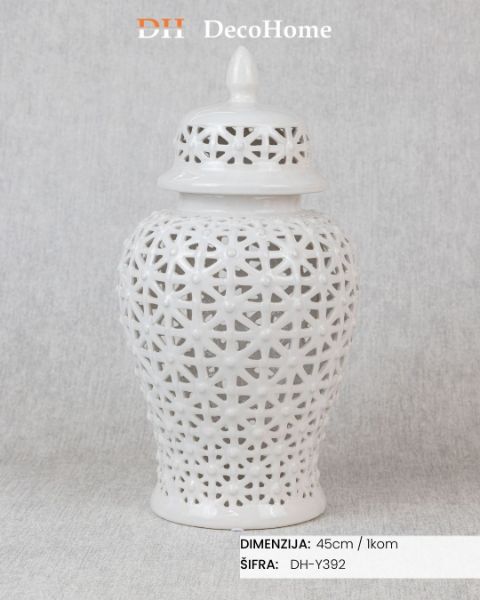 Slika Dekorativna vaza sa poklopcem 45cm / 1kom - DH-Y392