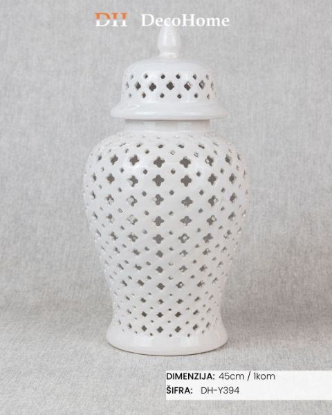 Slika Dekorativna vaza sa poklopcem 45cm / 1kom - DH-Y394